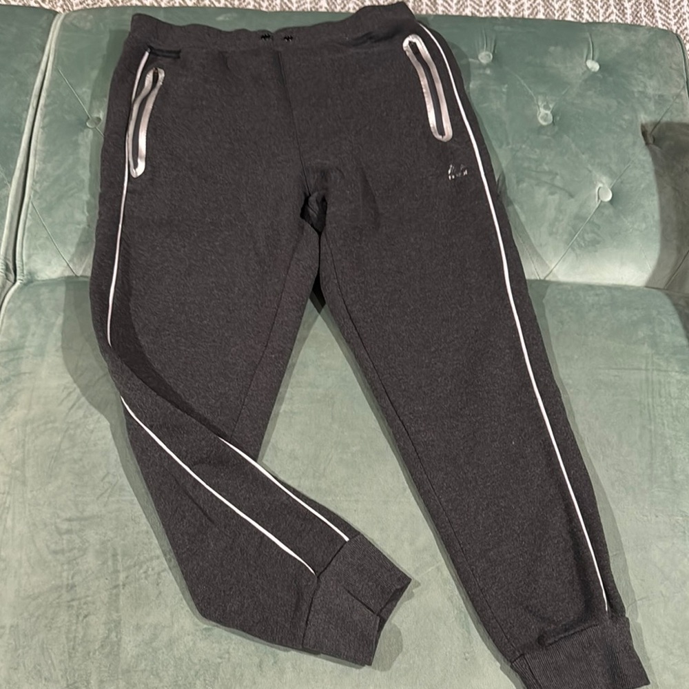 RBX Gray Jogger Sweatpants with Sporty Trim